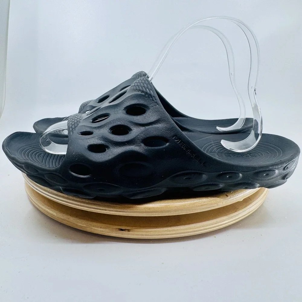 Merrell Hydro Slide 2 Sandals Shoes Mens 5.5 Womens 7 Black Comfort Unisex